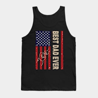 best dad ever american flag Tank Top